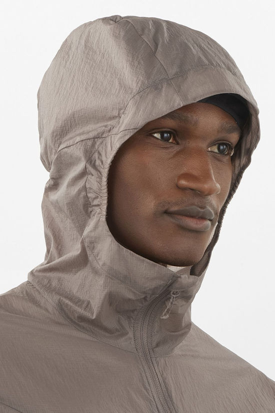 Salomon Mens Sense Aero Wind Jacket Iron