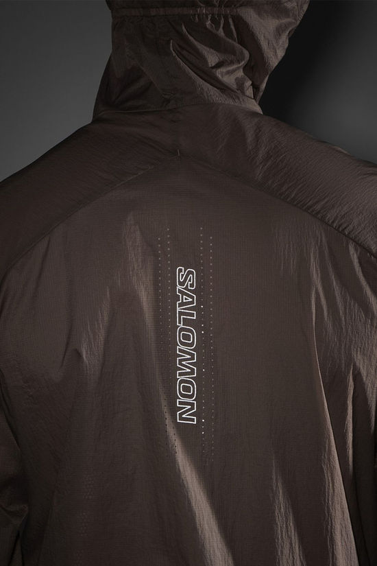 Salomon Mens Sense Aero Wind Jacket Iron