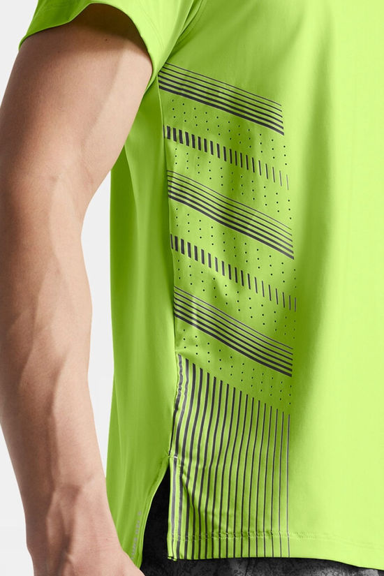 Under Armour Mens Launch Elite Graphic T-Shirt Morph Green/Castlerock/Reflective