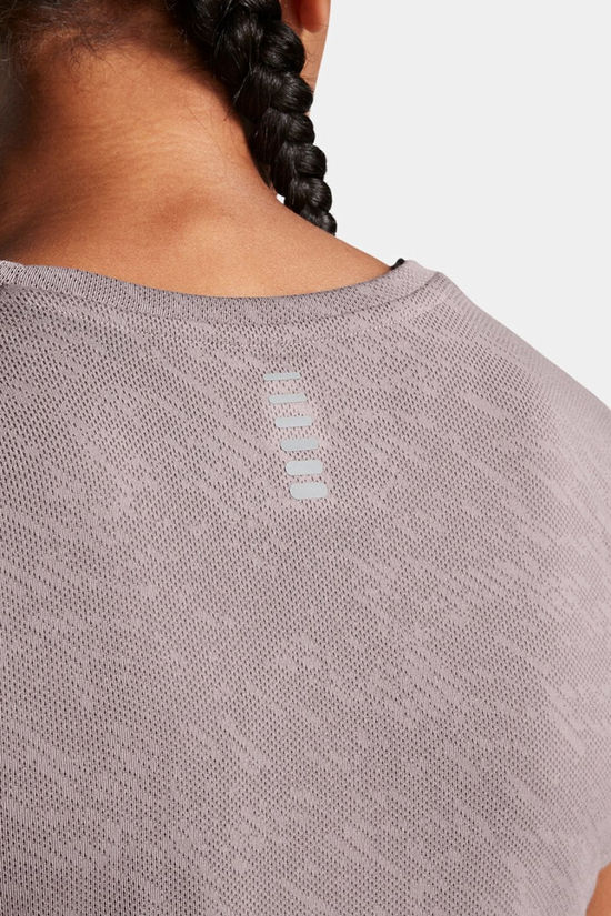 Under Armour Womens Launch Camo T-Shirt Tetra Gray/Reflective