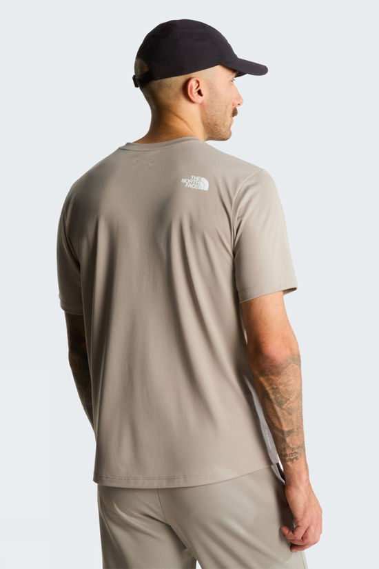 The North Face Mens 24/7 Logo Graphic T-Shirt Stone Slab