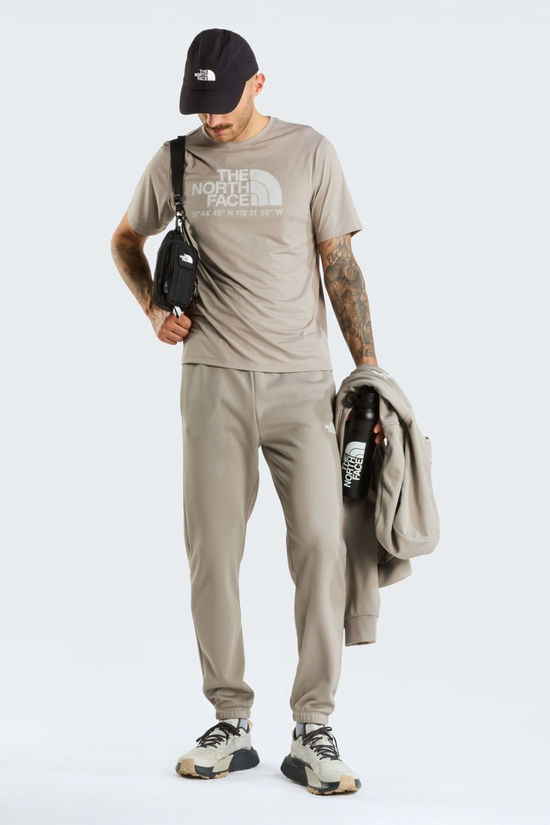The North Face Mens 24/7 Logo Graphic T-Shirt Stone Slab