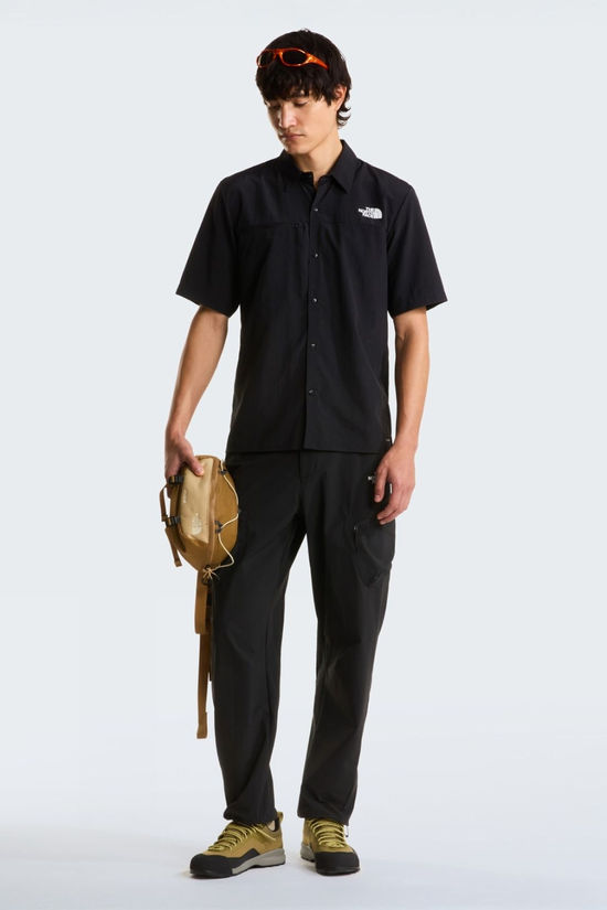 The North Face Mens Packable Short Sleeve Shirt Tnf Black