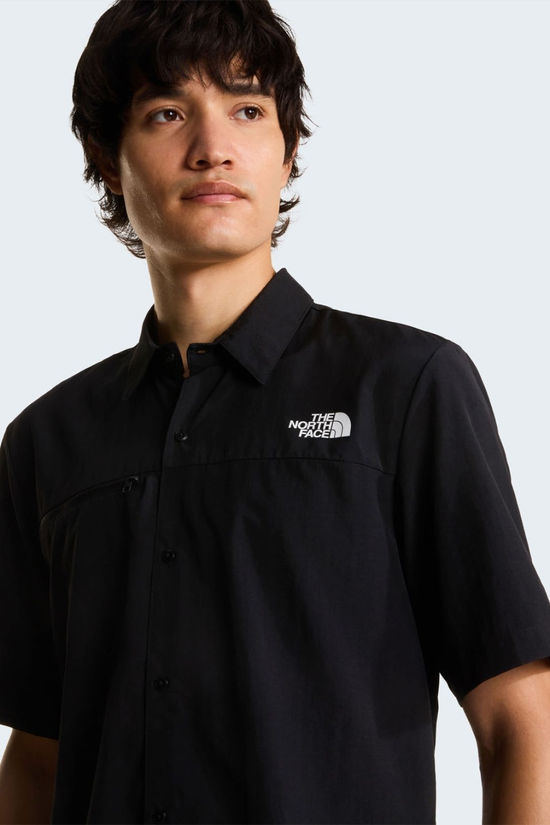 The North Face Mens Packable Short Sleeve Shirt Tnf Black