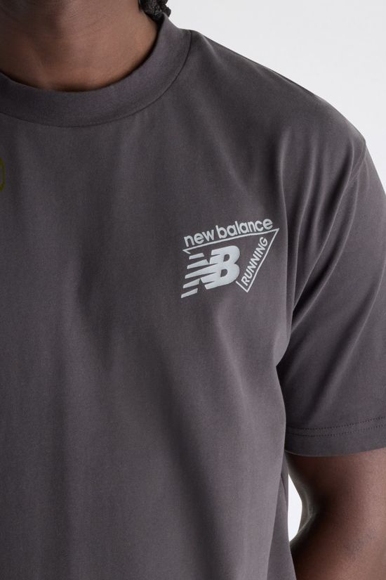 New Balance Mens Nocturnal Runners Aren't Normal Performance T-Shirt Black Cement