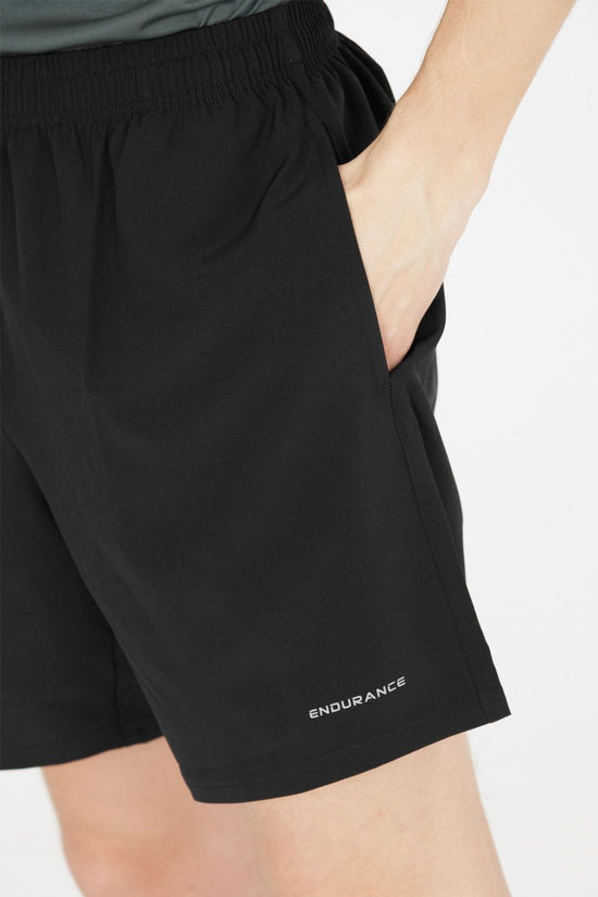 Endurance Mens Kros Running Shorts Black