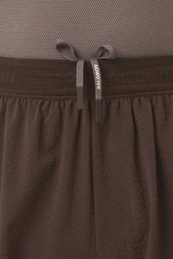 Salomon Mens Sense Aero Stow 5" Shorts Coffee Bean
