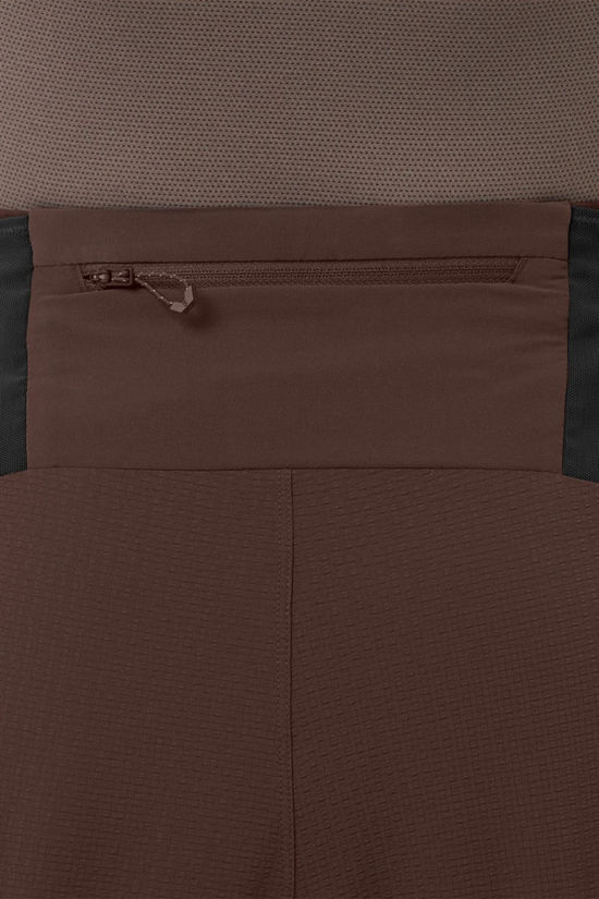 Salomon Mens Sense Aero Stow 5" Shorts Coffee Bean
