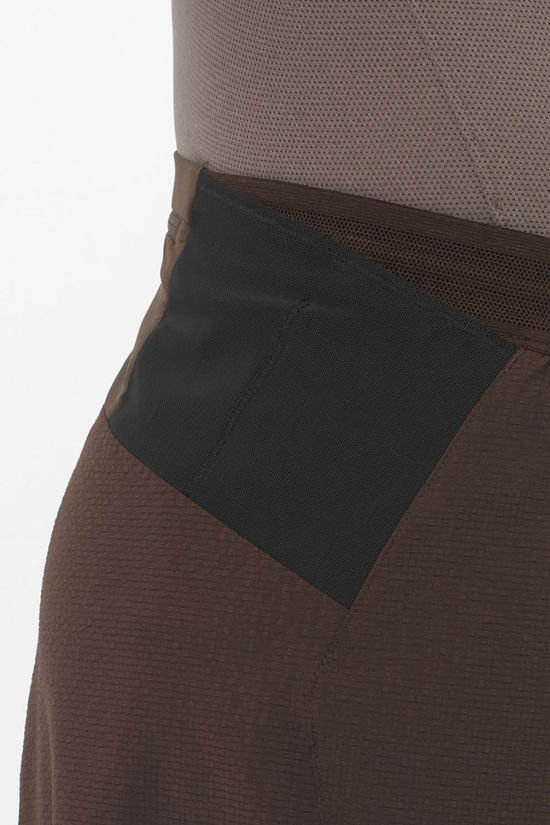 Salomon Mens Sense Aero Stow 5" Shorts Coffee Bean