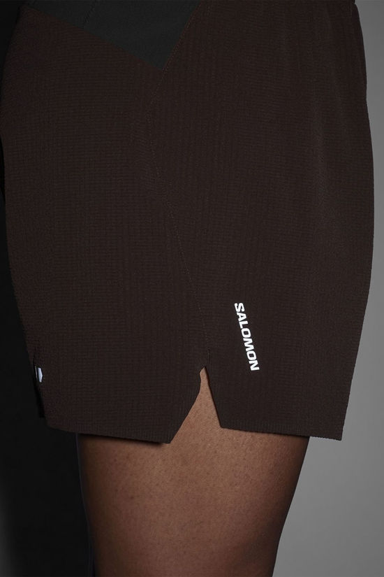 Salomon Mens Sense Aero Stow 5" Shorts Coffee Bean