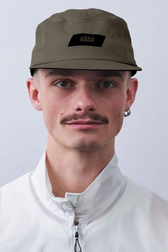 Vaga Unisex Feather Racing Cap Taupe