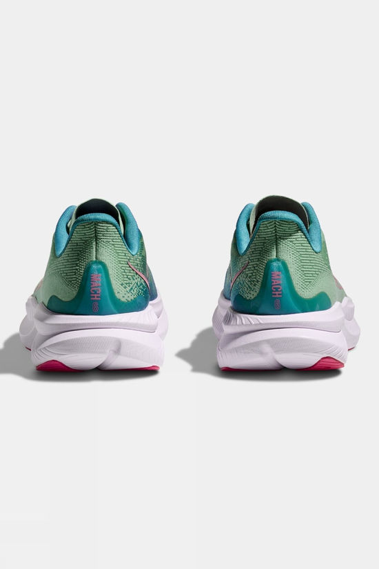 Hoka Womens Mach 6 Shoes Jadeite/Alpine Blue