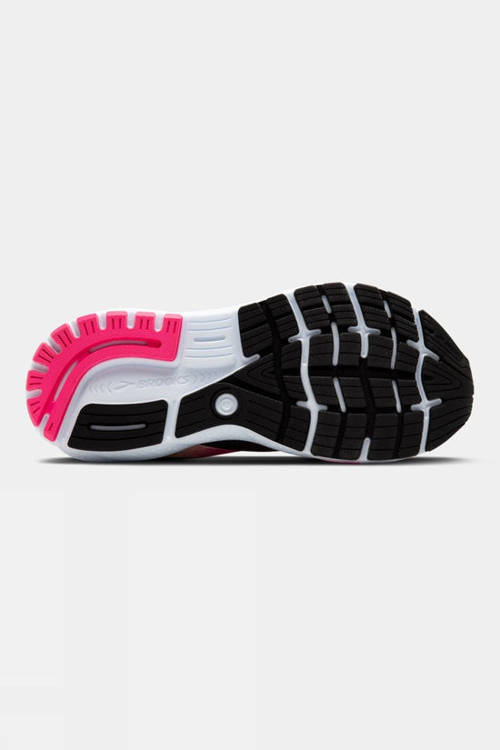 Brooks Womens Ghost 16 Shoes - Wide Black/Pink/Yellow