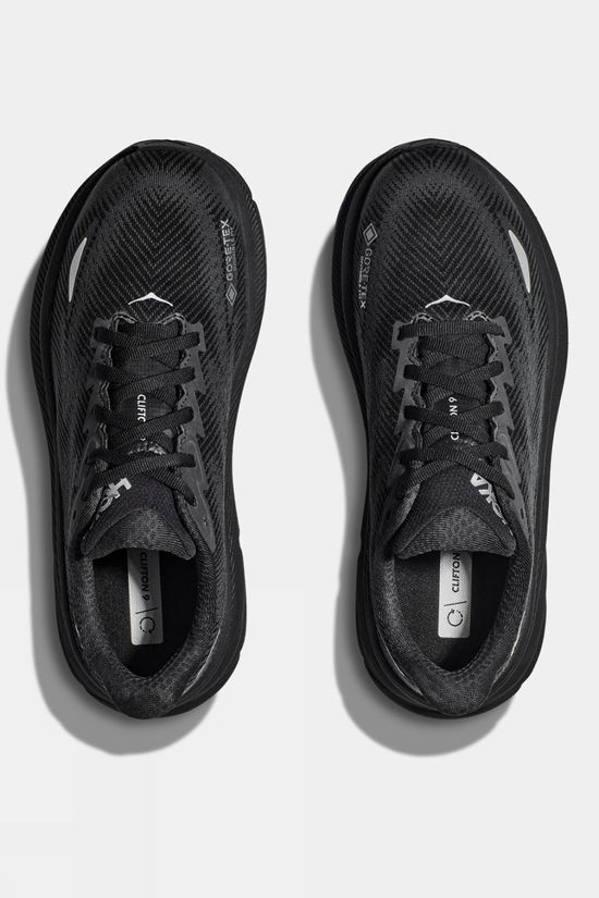 Hoka Womens Clifton 9 GTX Shoes Black/Black