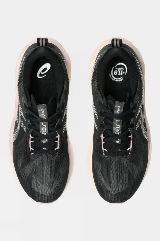 Asics Womens Novablast 5 Shoes Black/Pearl Pink