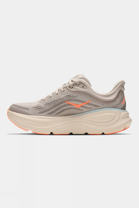 Hoka Womens Bondi 9 Shoes River Rock Grey / Mineral Ore