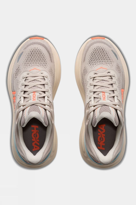 Hoka Womens Bondi 9 Shoes River Rock Grey / Mineral Ore