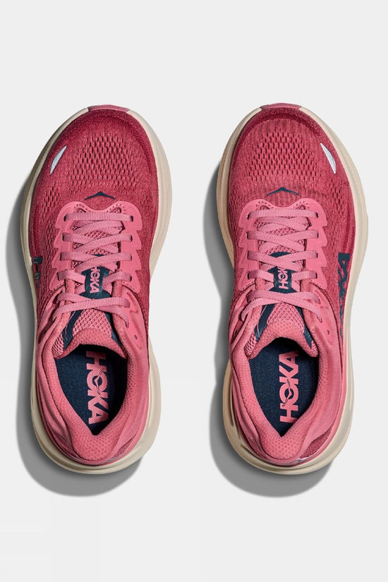 Hoka Womens Bondi 9 Shoes Lingonberry / Cranberry