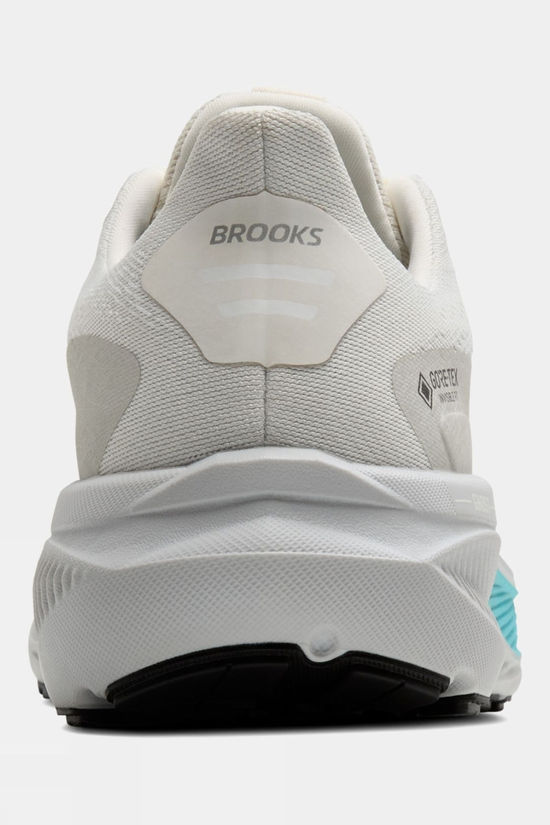 Brooks Womens Ghost 17 GTX Shoes Coconut/Oyster/Blue