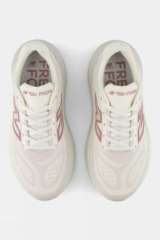 New Balance Womens Fresh Foam X More V6 Shoes Sea Salt / Rosewood / Grey Matter