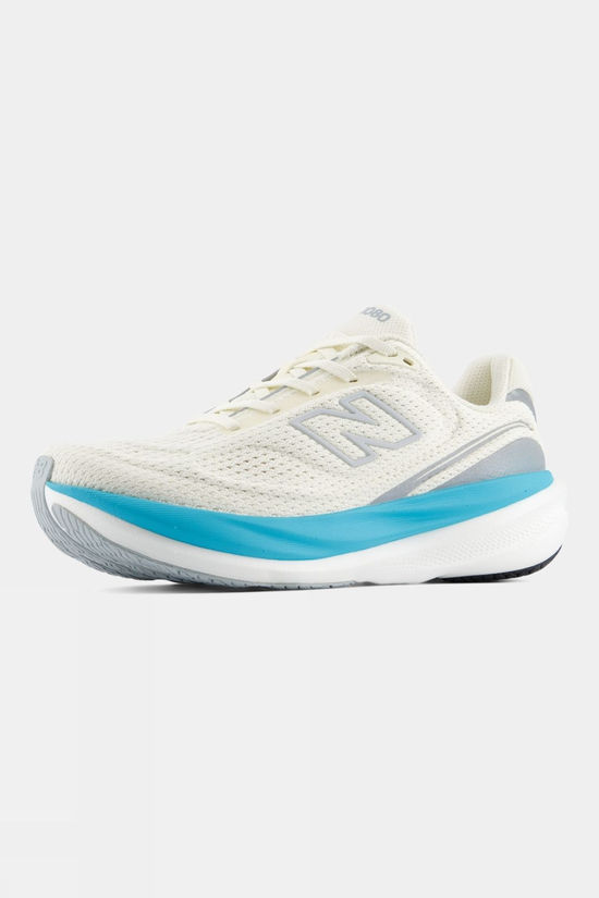 New Balance Womens 1080V15 Shoes Angora / Blue Glaze