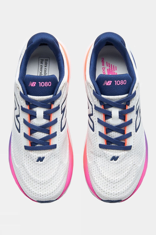 New Balance Womens 1080V15 Shoes Sea Salt / Blue Oyster