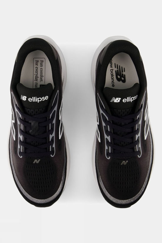 New Balance Womens Fresh Foam X Ellipse V1 Shoes Black / Black Metallic / Nb 103 White