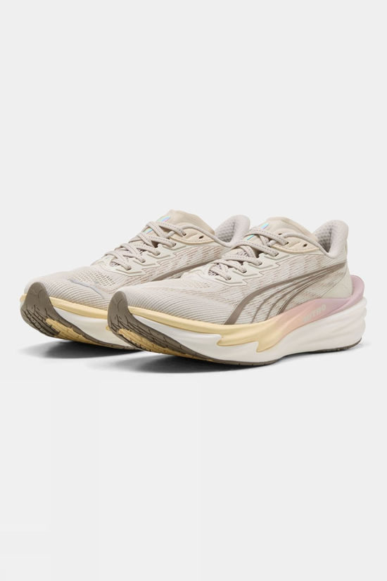 Puma Womens Deviate Nitro 4 Shoes Alpine Snow-Misty Pink