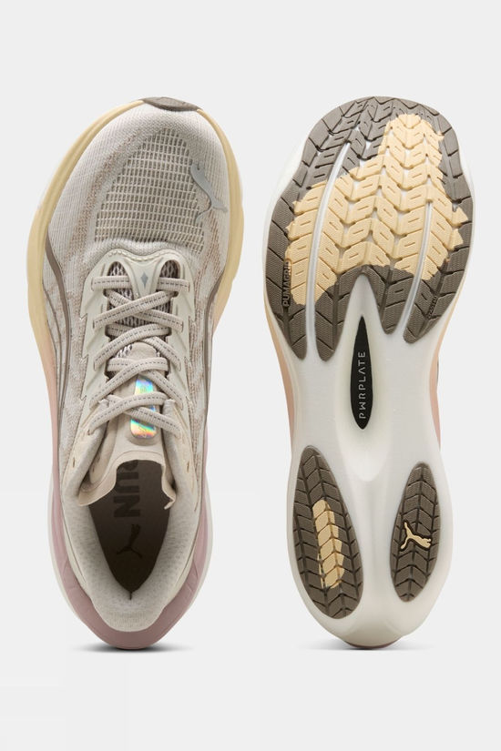 Puma Womens Deviate Nitro 4 Shoes Alpine Snow-Misty Pink