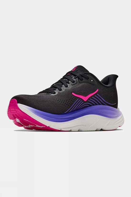 Hoka Womens Clifton 11 Shoes Black / Neon Nebula