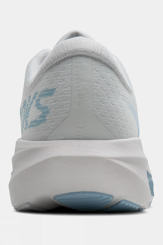 Brooks Womens Ghost Amp Shoes White/Blue/Metallic