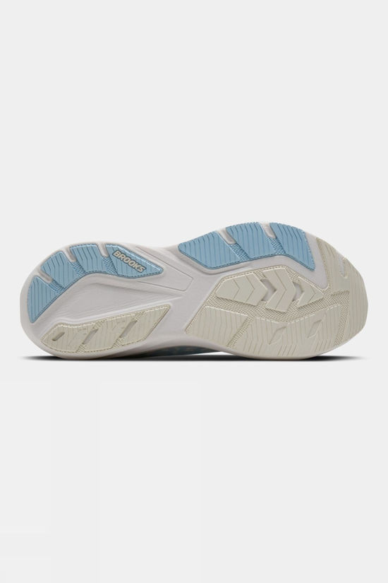 Brooks Womens Ghost Amp Shoes White/Blue/Metallic