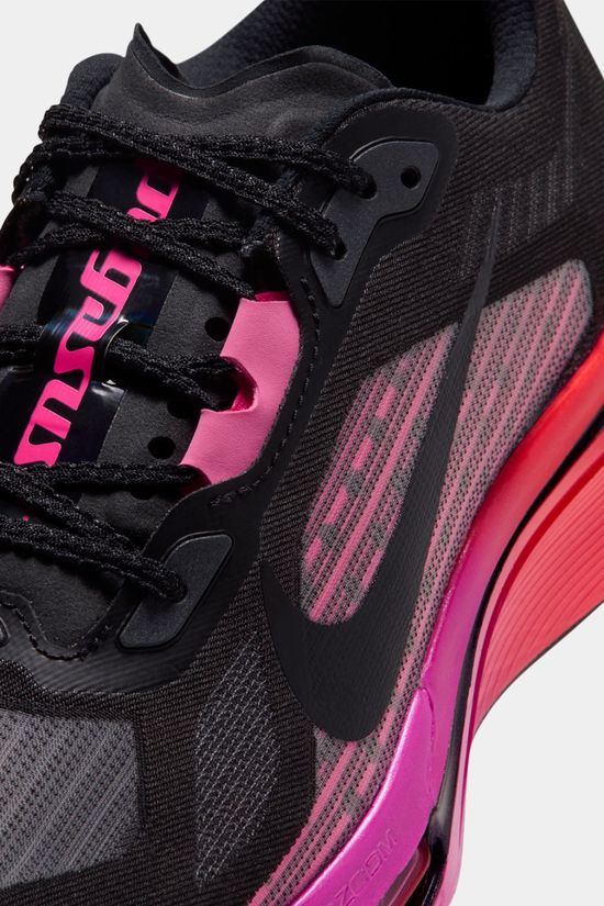 Nike Womens Pegasus Plus 2 Shoes Black/Black-Hyper Pink-Laser Crimson