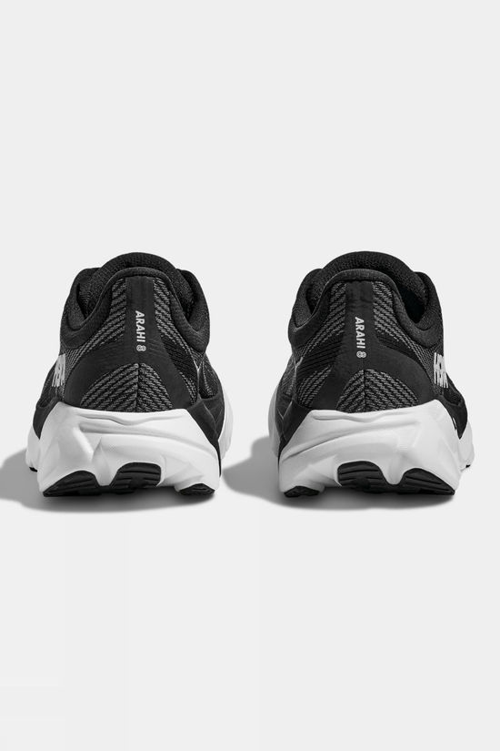 Hoka Womens Arahi 8 Shoes - Wide Black/White