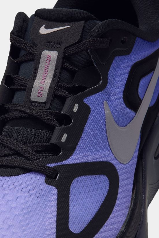 Nike Womens Structure Plus Shoes Black/Metallic Silver-Persian Violet