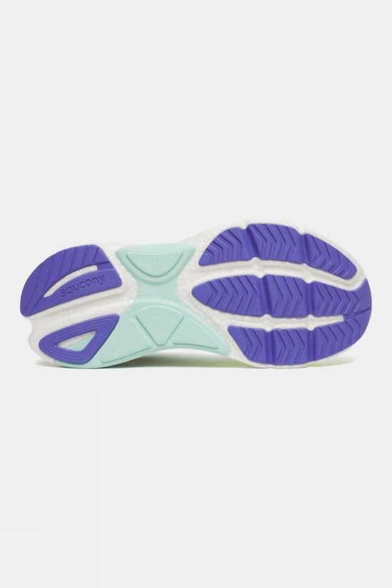 Saucony Womens Omni 23 ST Shoes Aqua/Fire
