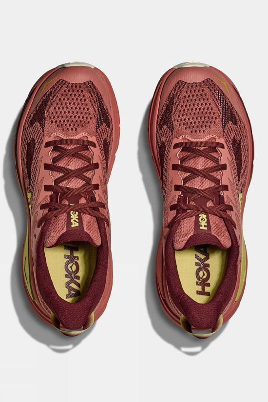Hoka Womens Challenger 8 Shoes Blush/Dark Cedar