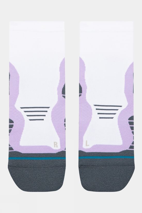 Stance Womens Pace Light Quarter Socks Lavender