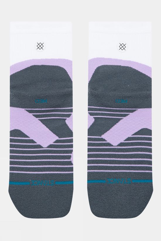 Stance Womens Pace Light Quarter Socks Lavender