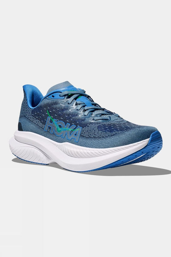 Hoka Mens Mach 6 Shoes Downpour/Thunder Cloud