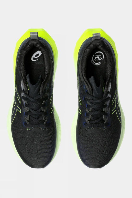 Asics Mens Novablast 4 Shoes Black/Blue Expanse