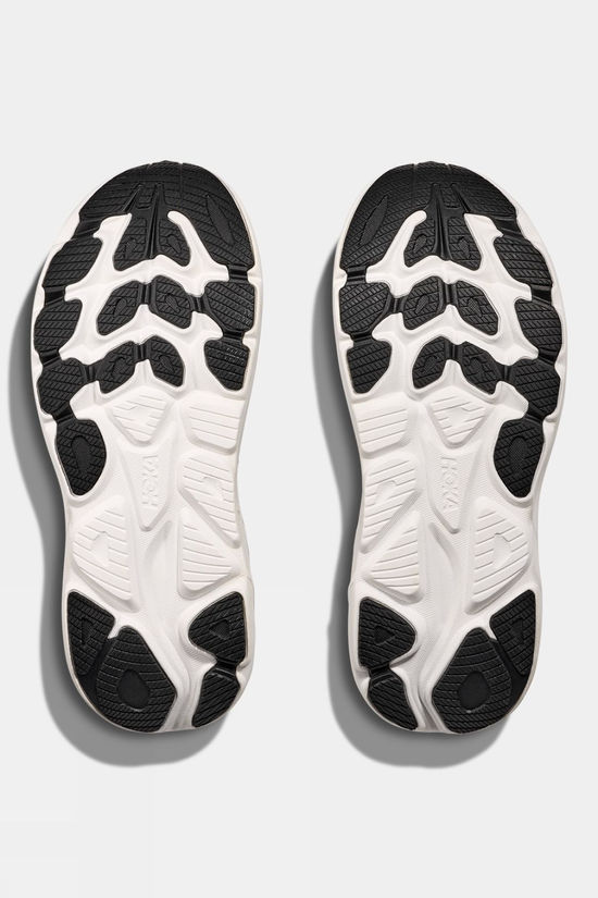 Hoka Mens Clifton 10 Shoes - Wide  Black/White