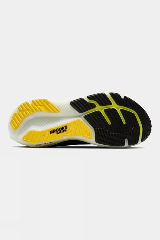 Brooks Mens Glycerin 23 Shoes Black/Cyber Yellow/Nightlife