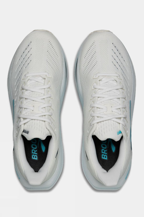 Brooks Mens Glycerin Max 2 Shoes White/Blue/Spellbound