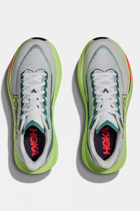 Hoka Mens Mach 7 Shoes Frost / Neon Yuzu