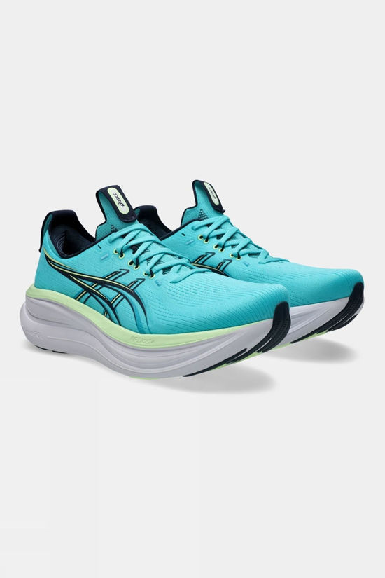 Asics Mens Gel-Nimbus 28 Shoes Energy Aqua/Midnight