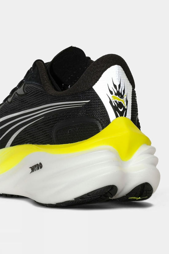 Puma Mens Velocity Nitro 4 Shoes Puma Black-Apple Spritz