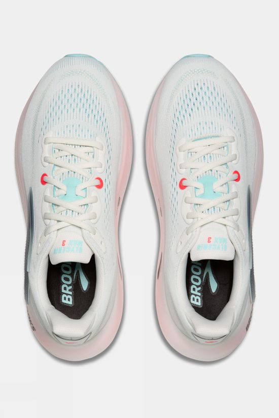 Brooks Mens Glycerin Max 3 Shoes Blanc/Technoblue/Charcoal