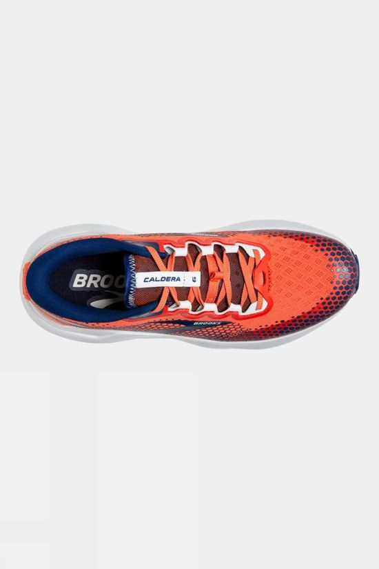 Brooks Mens Caldera 6 Shoes 837 Firecracker/Navy/Blue