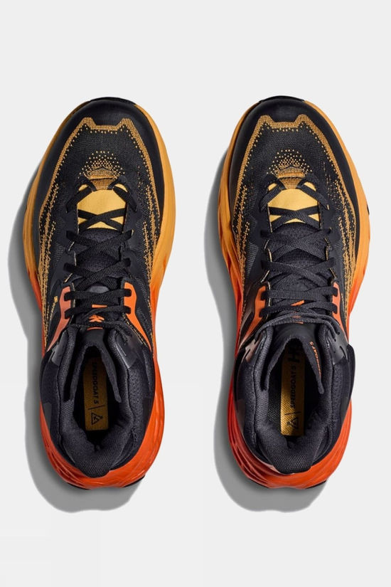Hoka Mens Speedgoat 5 Mid GTX Shoes Blue Graphite/Amber Yellow